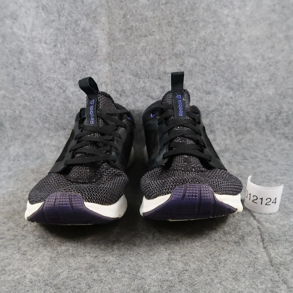 Reebok Shoes Womens 8.5 Athletic Trainers Running Sport Sneakers Black Lace Up - Picture 2 of 12